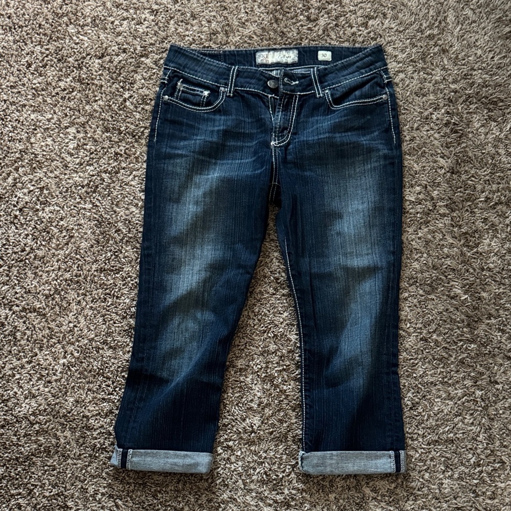 BKE Dark Wash Ankle Jeans